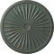 Ekena Millwork Leandros Ceiling Medallion (Canopies up to 5"), 33 1/8"OD x 3 1/2"ID x 1 3/8"P, Cloud Burst Crackle CM33LECBC - alternate 1